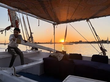 Sunset Felucca Sailboat Ride on the Nile in Luxor
