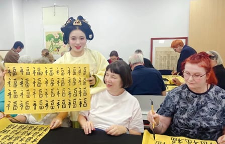 Calligraphy Workshop at Shanghai's Historic Orchid Pavilion