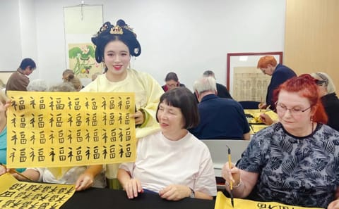 Calligraphy Workshop at Shanghai's Historic Orchid Pavilion