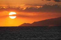 Sunset in Sorrento coast