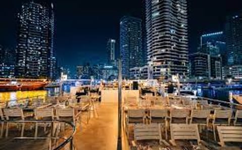 Dinner Cruise Experience at Dubai Marina with Private Transfers