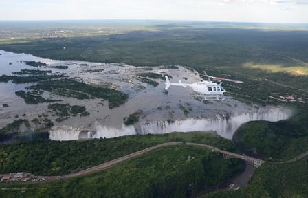 Scenic Helicopter Flight Over Victoria Falls, Zimbabwe
