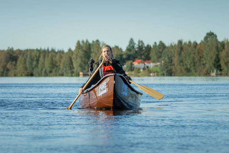 canoeing, paddling, safari, Pure Lapland, Rovaniemi Lapland
