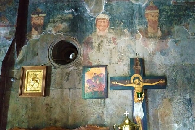 Fresco of Mghvimevi church of the Nativity of the Mother of God
