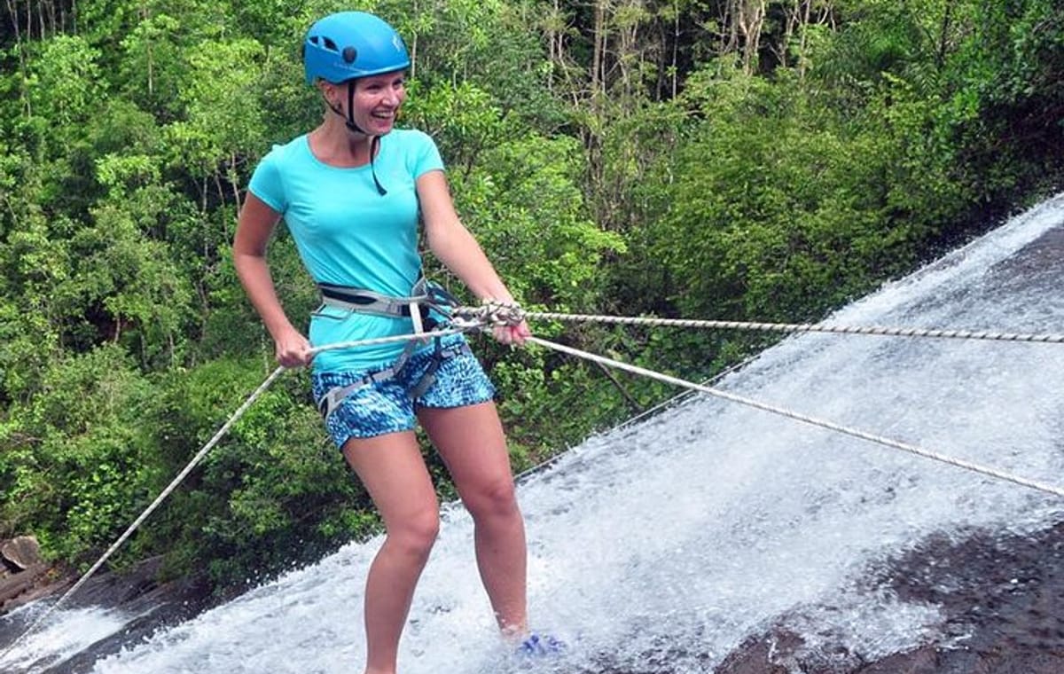 Waterfall Abseiling with Kingfisher Tours Sri Lanka