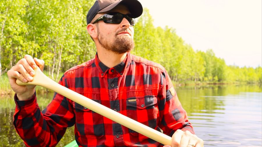 Midnight Sun canoeing, paddling, safari, Pure Lapland, Rovaniemi Lapland