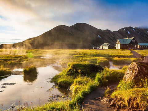Geothermal waters of Landmannalaugar