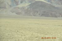<p>Area of hardened rock and salt</p>
