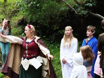 Folklore comes alive with elf costumes in the enchanting Hellisgerði park