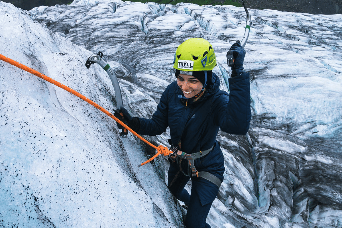 Ice Climbing in Skaftafell, Iceland