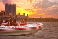 Experience the most breath-taking Dubai sunset views from the water on an unforgettable LOVE BOATS Speedboat cruise!