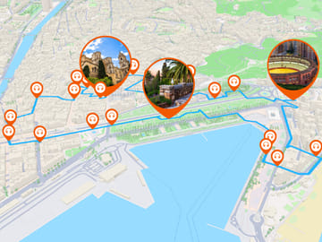 Full circuit: A walk between sea, tropical parks and Moorish fortress.