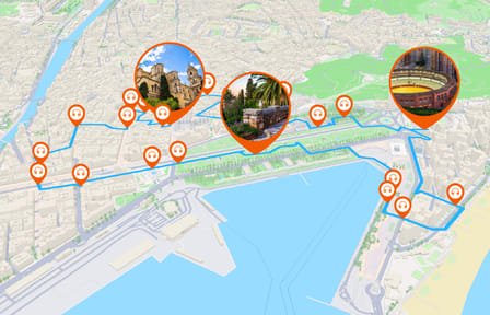 Audio Guided Walking Tour of Málaga's Historic Sites