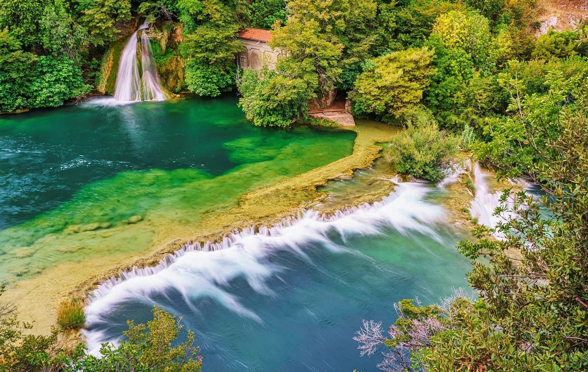 Krka Waterfalls Day Trip with Lake Cruise from Split