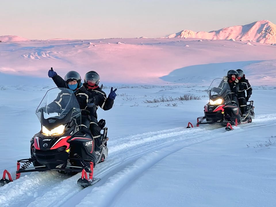Lake Mývatn 1.Hour Snowmobile Safari — Geo Travel