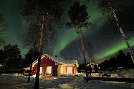 Aurora Adventure at Lucky Ranch and lake Pyhäjärvi