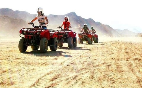 PRIVATE ATV Quad Bike Tour at Pyramids of Giza with Lunch
