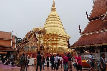 Doi Suthep Temple and Hmong Hilltribe Village Tour in Chiang Mai
