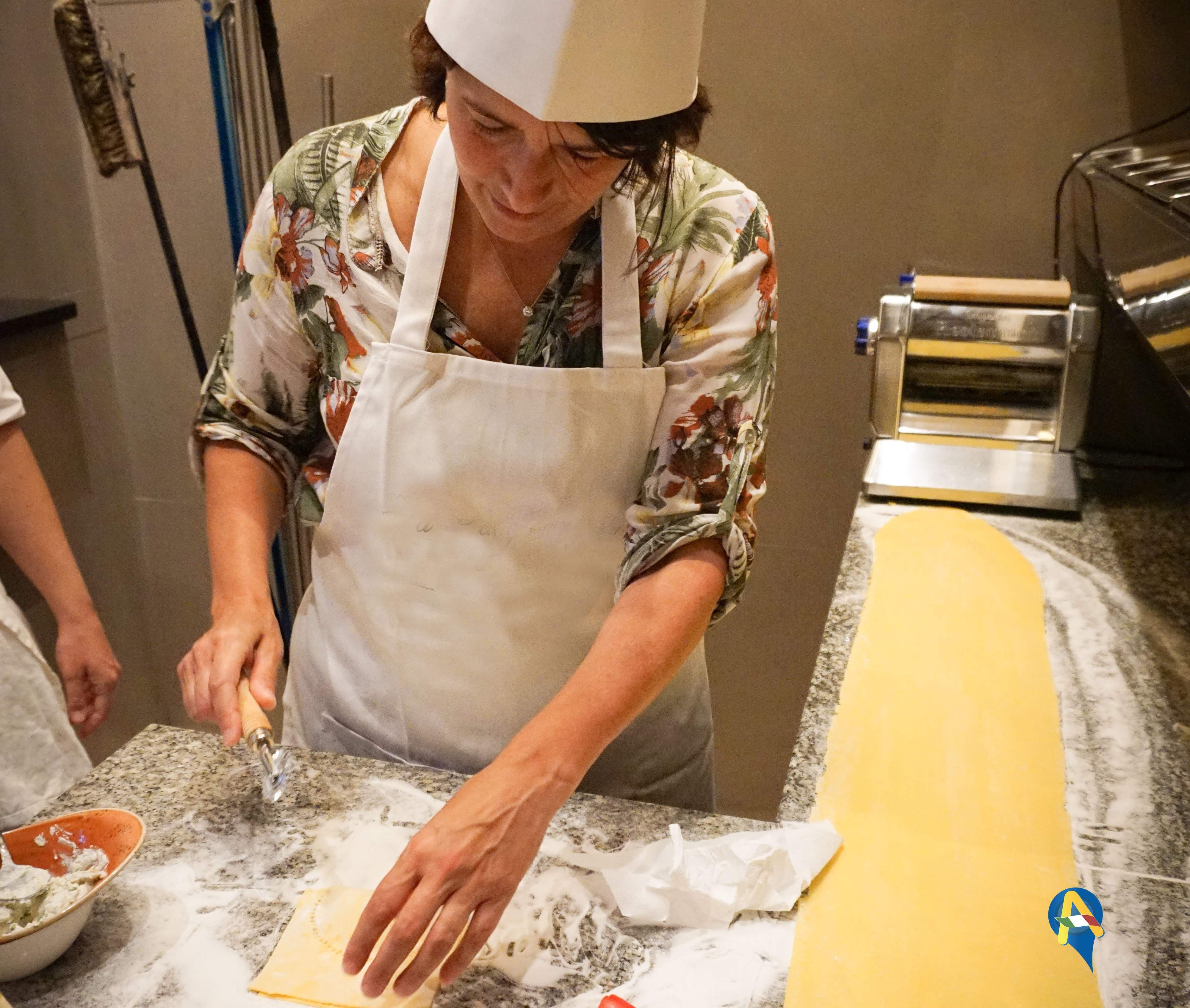 Our expert chef making pasta 