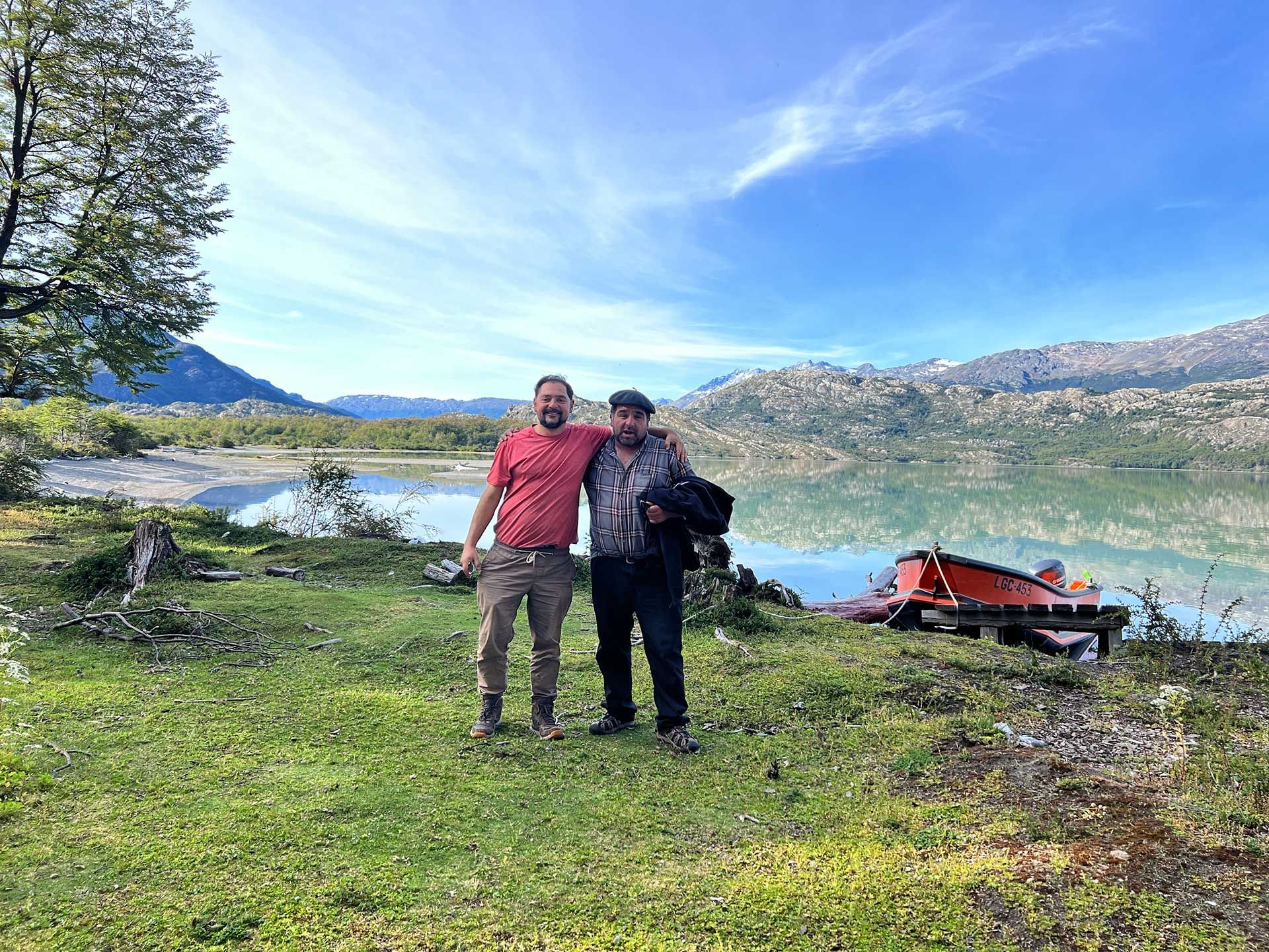 Grandes amigos me ha regalado esta tierra - final del Lago Christie - Ruta Mayer - Villa O'Higgins