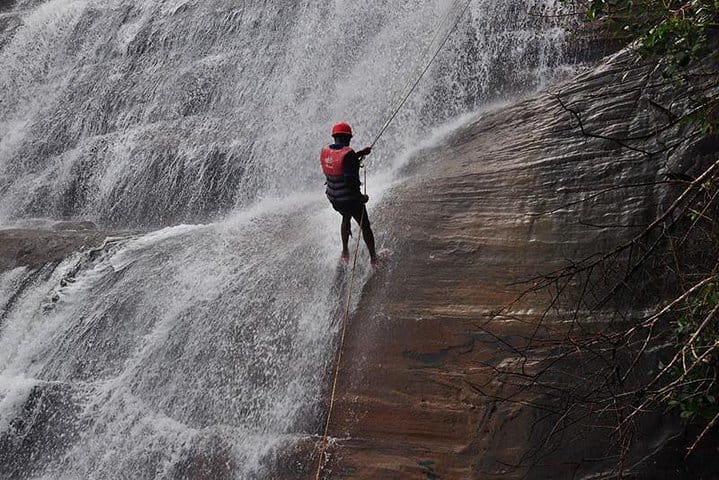 Waterfall Abseiling with Kingfisher Tours Sri Lanka