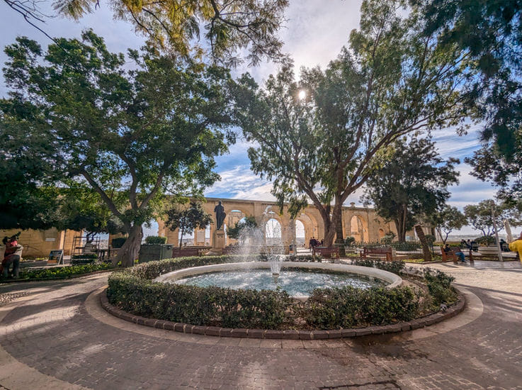 Upper Barrakka Gardens in Valletta