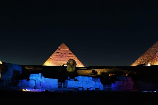 Pyramids sound and light show