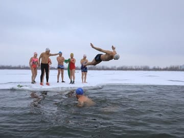 Harbin City Day Tour Songhua River Ropeway and Ice Swimming Show