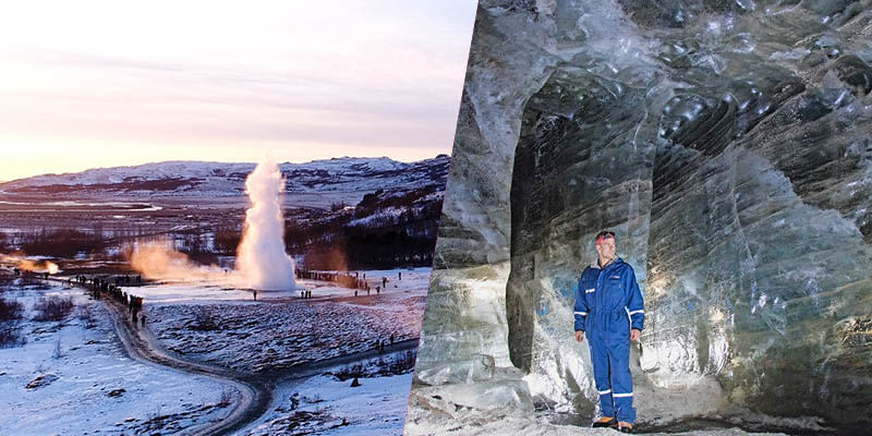 Golden Circle and Glacier Ice Cave tour with Reykjavik Sightseeing