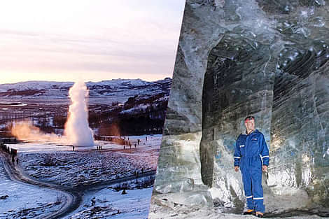 Golden Circle and Glacier Ice Cave tour with Reykjavik Sightseeing 