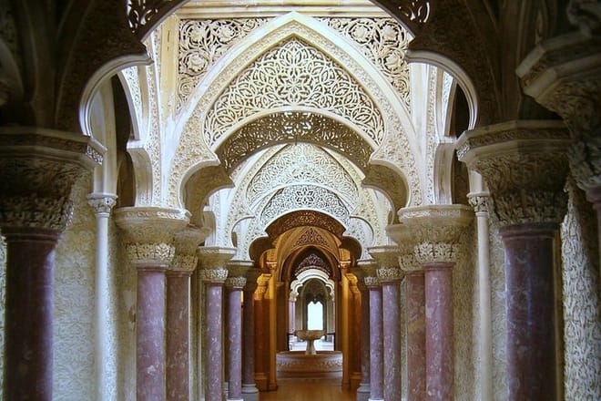 Inside the Monserrate Palace