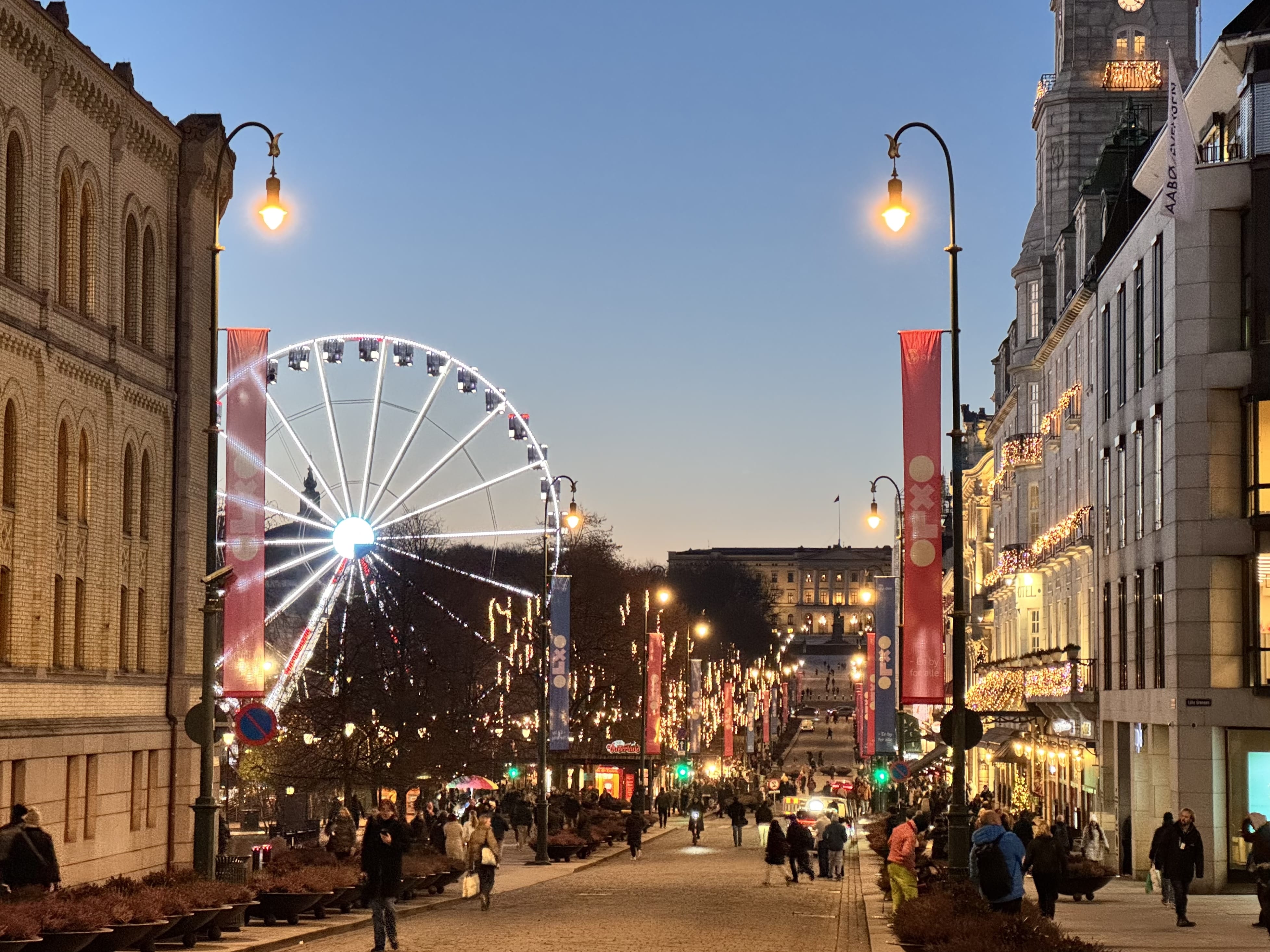 Karl-Johan-Street leading to the Royal Palace