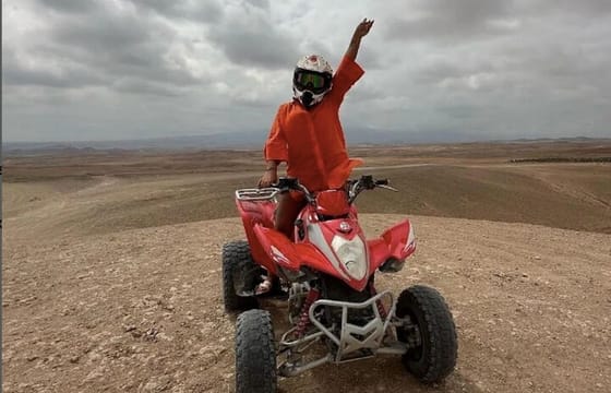 From Marrakech: Quad Bike and Dinner Show in Agafay Desert