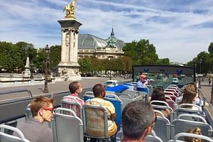 Hop on Hop bus & Entrance tickets of Eiffel Tower, Louvre Museum & River Cruise