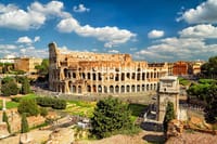 Rome Skyline with Colosseum and Roman Forum