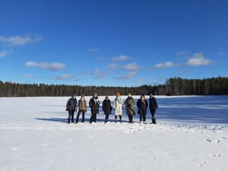 Winter Wonderland Hike in a National Park