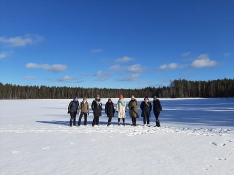 Winter Wonderland Hike in a National Park