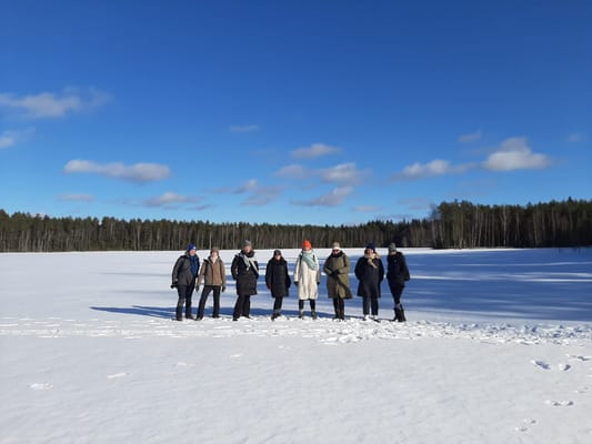 Winter Wonderland Hike in a National Park