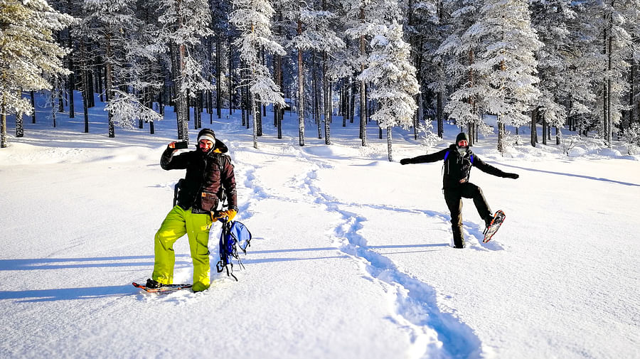 Snowshoe Trip in the Wilderness Visit Rovaniemi