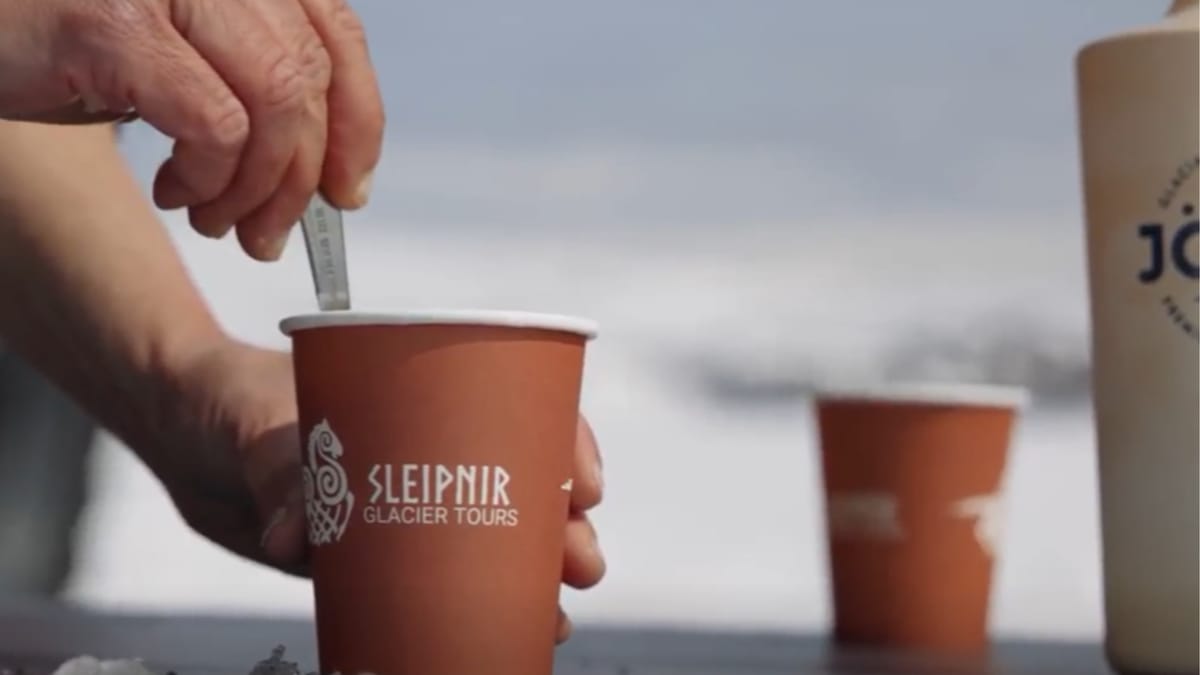 Hot cocoa at the Glacier Café