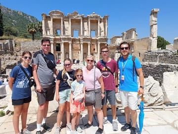In front of the Celsus Library
