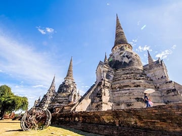 From Bangkok: Full-Day Bike Trip to Historic Ayutthaya