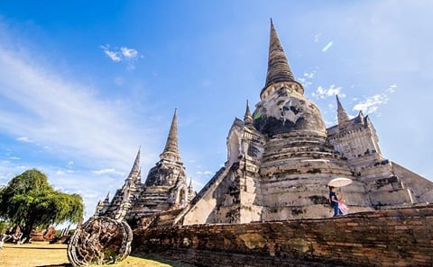 From Bangkok: Full-Day Bike Trip to Historic Ayutthaya