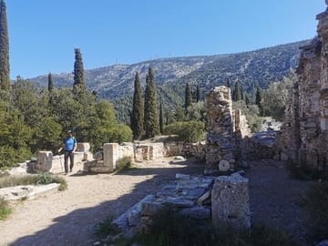 Hiking the Hymettus Mountain at Sunset in Athens