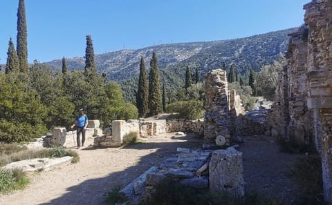 Hiking the Hymettus Mountain at Sunset in Athens