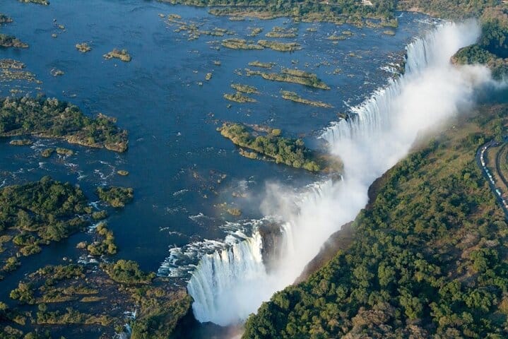 15 minutes scenic helicopter flight above Victoria Falls-Zimbabwe