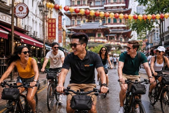Singapore Highlights Small Group Bike Tour on Full-Sized Bicycles