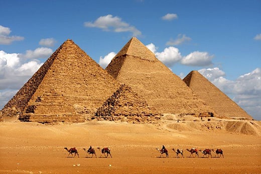 The Pyramids of Giza, Cairo
