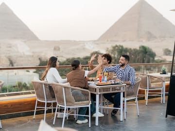 Pyramids View Restaurant Visit Egypt Viaje a Egipto Egypt Tours Kareem Egypt Guide Egypt Guide Pyramids Of Giza Private Tour Egypt Egypt Travel Package Local Guide in Egypt Tours in Egypt