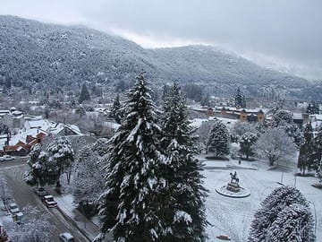 Chapelco Hill during winter time
